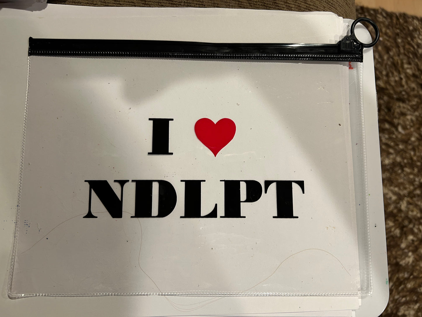 I ❤️NDLPT Vinyl Pouch