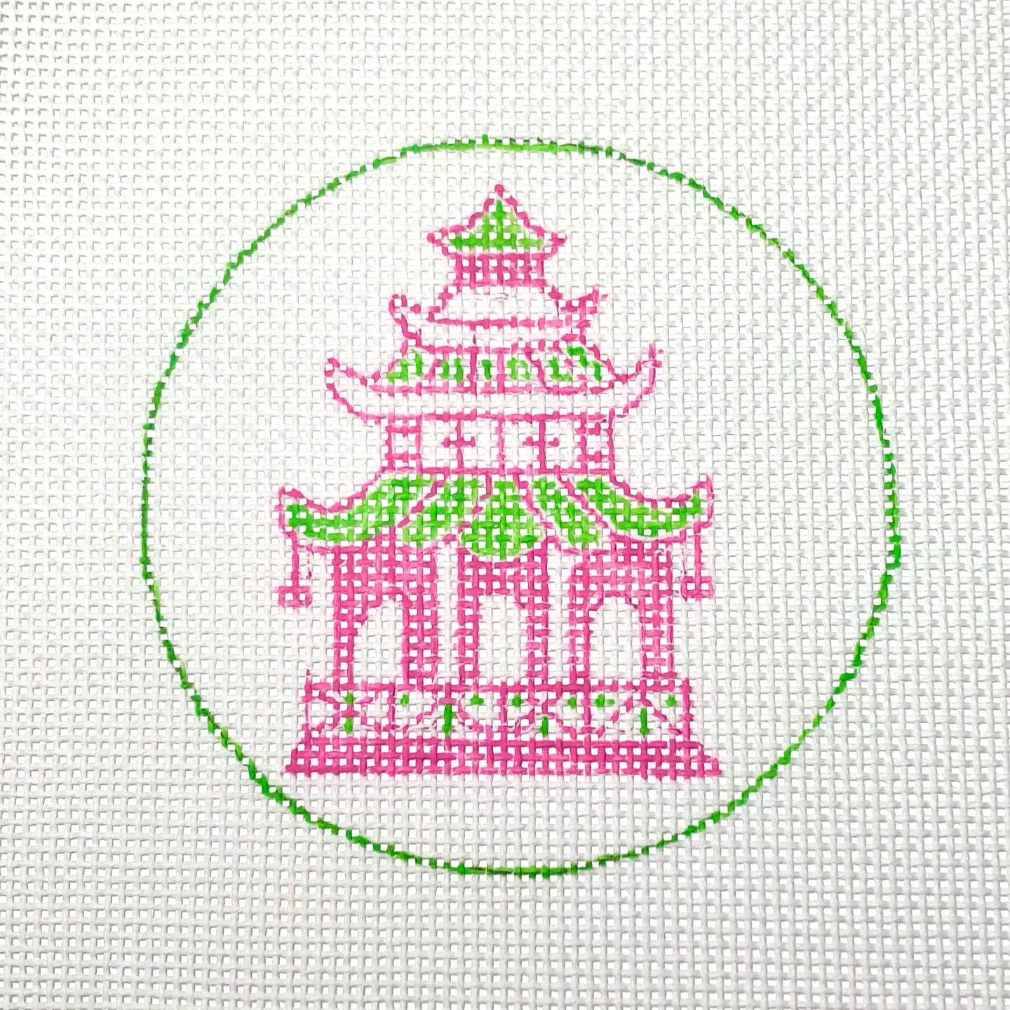 Pink & Green Pagoda