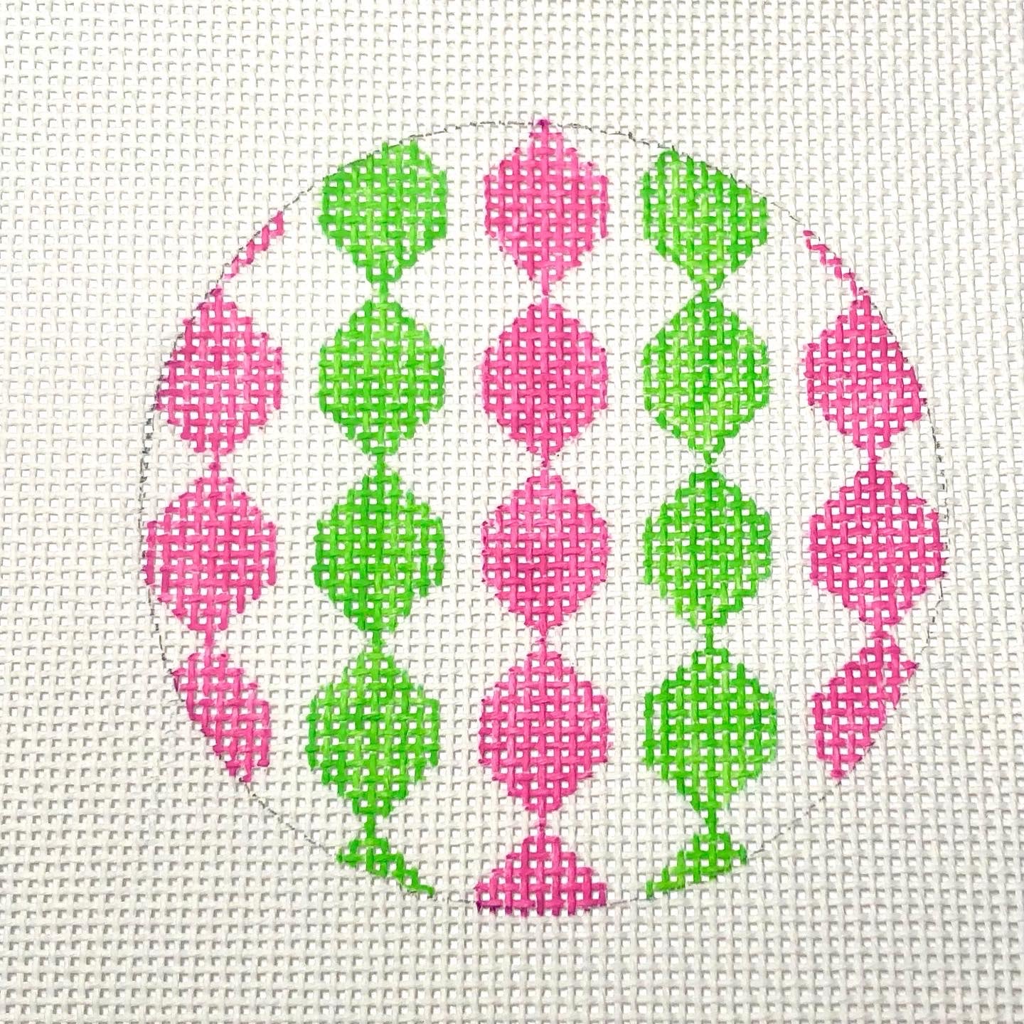 Pink/Green Geometric